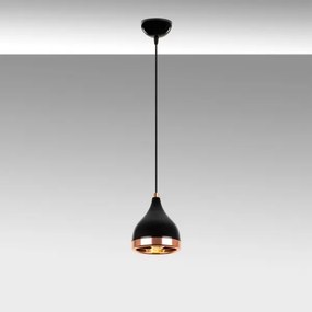 YILDO kábeles függőlámpa 1xE27/40W/230V fekete/réz