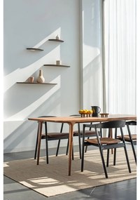 Barna tölgyfa fali polc 100 cm Mu – Gazzda