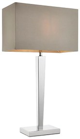 Endon 56707 - Asztali lámpa MORETO 1xE27/60W/230V fényezett króm/szürke