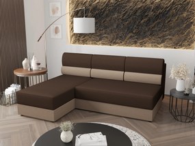 Sarok ülőgarnitúra Radiant L1 (sötétbarna + bézs) (B). 1062202