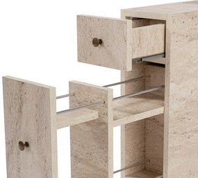 Fürdőszoba szekrény Calencia - Travertine