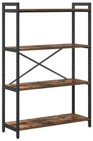 Könyvszekrény Füstölt tölgy 80 x 30 x 118 cm Faanyag
