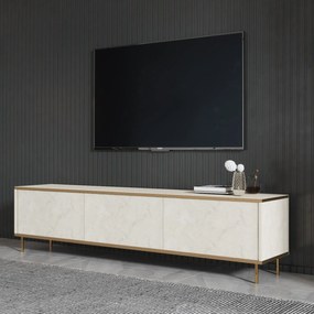 TV szekrény Imaj - Travertine, Gold