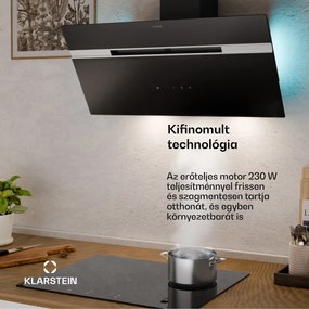Klarstein Alina páraelszívó | 90 cm | 615 m³/h | Csendes | EEK A