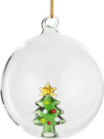 HANG ON  üveg karácsonyfadísz Ø 9cm , karácsonyfa