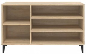 sonoma tölgy színű szerelt fa cipőszekrény 102x36x60 cm