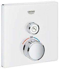 Zuhany csaptelep Grohe Grohtherm termosztatikus csapteleppel Hold fehér, Yang fehér 29153LS0