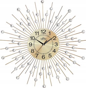 Nagy Mutatós Arany Falióra Mpm Kristályokkal E04.4497.80 60 cm