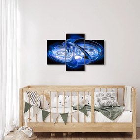 Kék absztrakt kép (90x60 cm)