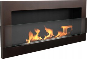 Függő Biokandalló Üveggel 900X400 Barna, Bioüzemanyag