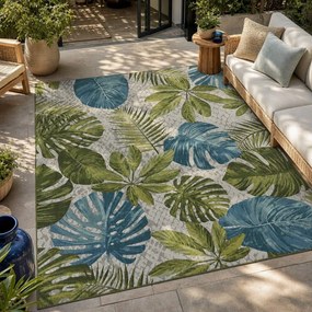 Zöld-türkiz kültéri szőnyeg 120x180 cm Flair – Hanse Home