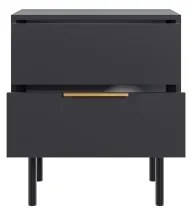 ELI fekete éjjeliszekrény