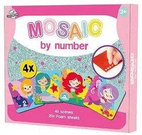 Sellő habszivacs mozaikos kreatív szett