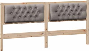 vidaXL Fejtámla Egyéb Barna és taupe 180 cm Tömör fenyőfa