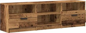 vidaXL TV szekrény Régi fa 150x33,5x45 cm Gépelt fa