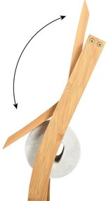 MSV Bambuszos WC-papír tartó kefével 16 x 29 x 70 cm