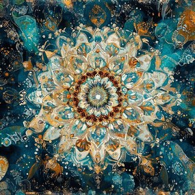 Vászonkép Canvas Grafika Mandala Harmónia Meditáció Zen Boho 40x40