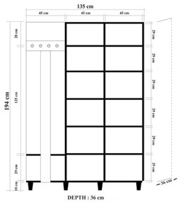 Előszoba szett Gardin (szonoma tölgy). Akció -21%. 1072008