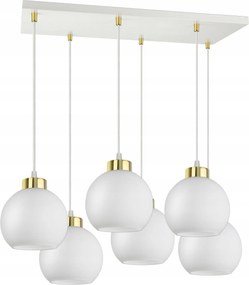 Nagy Mennyezeti Lámpa Csillár Fehér Üveg Gömbök White Glass AZ6 Led E27