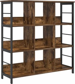 vidaXL Könyvespolc Füstölt tölgy 102 x 32 x 104,5 cm Faanyag