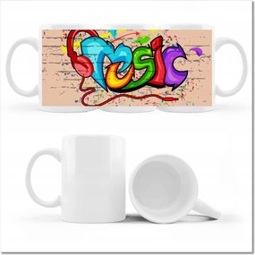 Graffiti fényképes bögre Utcaművészet