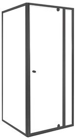 Flexi 80x80 cm sarokba szerelhető szögletes zuhanykabin zuhanytálca nélkül