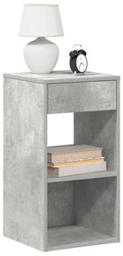 Éjjeliszekrények fiókos 2 db betonszürke 35x34x66,5 cm