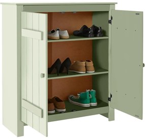 Világoszöld borovi fenyő szekrény 100x110 cm Bertram – Støraa