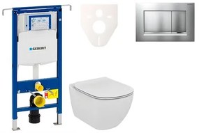 Fali WC szett Geberit előtétfalas szereléshez + Ideal Standard Tesi WC 111.355.00.5NE7