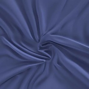 Kvalitex Selyem lepedő gumival, sötétkék, 90 x 200cm, 90 x 200 cm