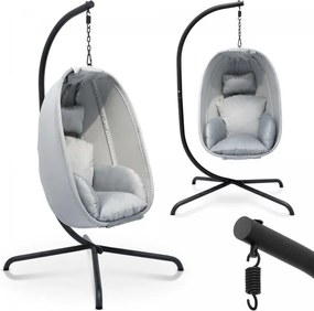 MIADOMODO Függő hintaszék 160 kg szürke