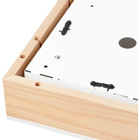 Mennyezeti lámpa NATURAL SQUARE 2xE27/15W/230V 31x31 cm fenyő/fehér