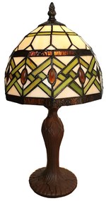 Tiffany asztali lámpa Bézs Ø 21x33 cm