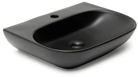 Washbasin SAT Brevis 50x38,5 cm without overflow, black SATBRE5038RBKM