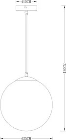GLOBO 15852 VARUS Modern Függesztett Lámpa IP20