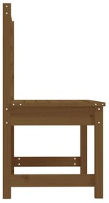 mézbarna tömör fenyőfa kerti pad 109 cm