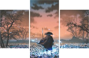 Kép - Egy harcos illusztrációja (90x60 cm)