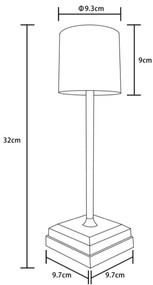 Globo 58487S - LED érintéses, fényerőszabályozható tölthető asztali lámpa DIXON 1,5W/5V 2200 mAh bézs