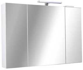 Piramida AKVA Tükrös fürdőszobai szekrény - LED világítással - 100 x 69 x15cm