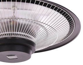Fekete Mennyezeti Elektromos Terasz Fűtés 1500 Watt MERAPI Beliani