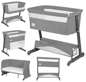 Lionelo - Babaágy 5 az 1-ben THOMI PLUS Betonszürke