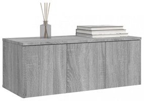 szürke sonoma színű szerelt fa TV-szekrény 80x34x30 cm