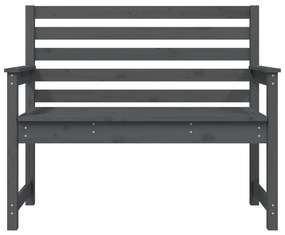 szürke tömör fenyőfa kerti pad 109x48x91,5 cm