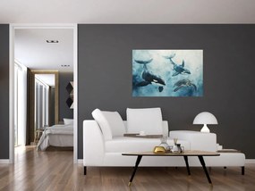 Kép - Víz alatti festmény (90x60 cm)