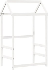 vidaXL fehér tömör fenyőfa gyerekágytető 98 x 70 x 176,5 cm