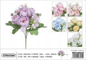 Mesterséges virágcsokor realisztikus dekoráció 28cm