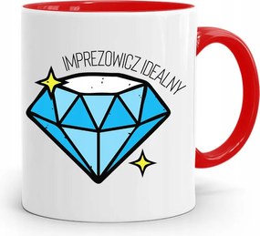 Bulizóknak Party Bögre Piros, fényképes nyomattal