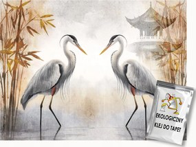 Fotótapéta Flizelina Tájkép Ázsia Japán Madarak Sapkák Pagoda 200x140 ragasztó