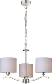 ZUMA LINE RLD94103-3 CARMEN Modern Csillár Fehér, Króm E14 IP20