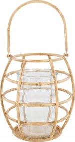 Bambusz Lámpa Lakásdekoráció Kert Lampion Gyertyatartó Nagy Újdonság 92-ES